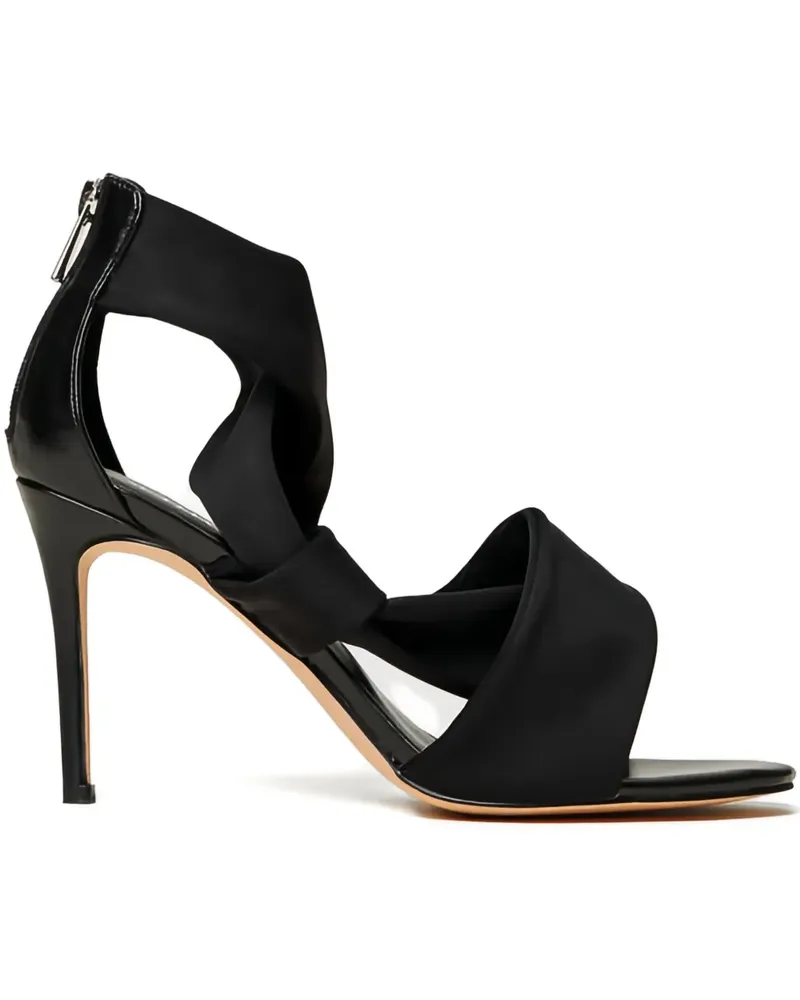 Twin-Set Sandalen mit überkreuzten Riemen 90mm - Schwarz Schwarz