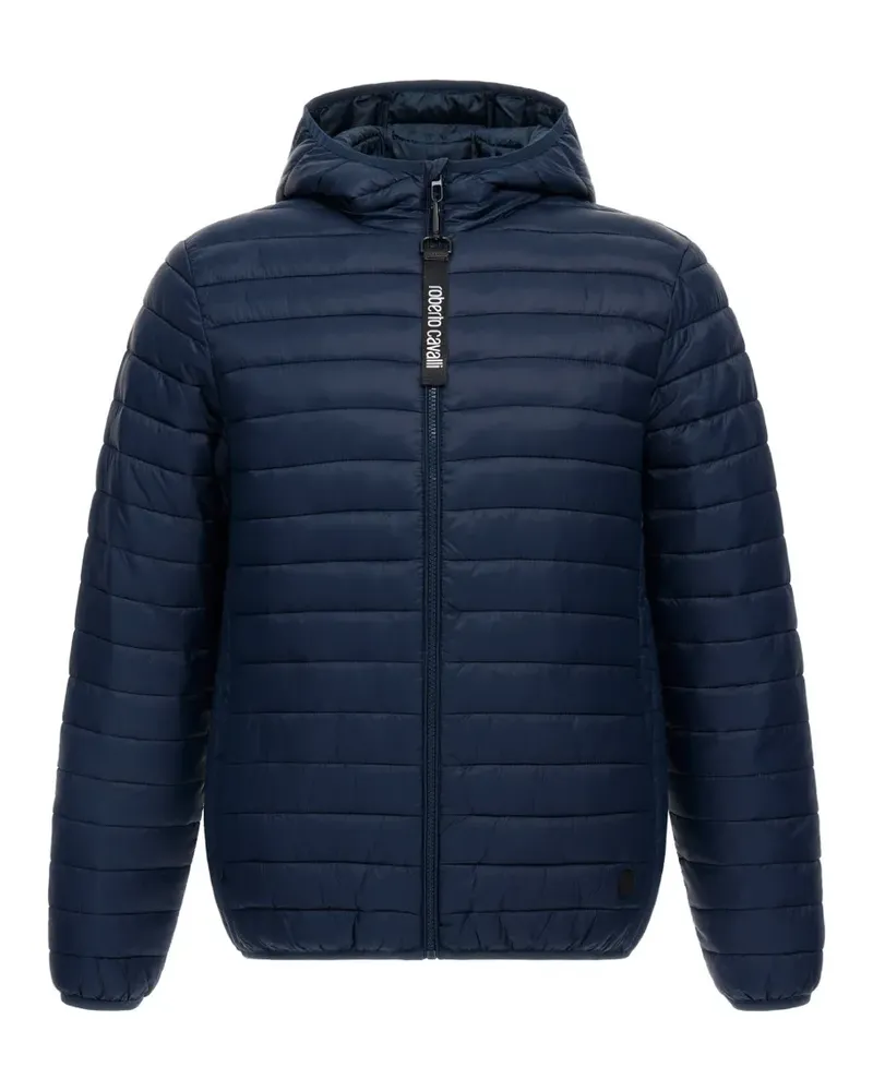Roberto Cavalli quilted hooded jacket - Blau Blau