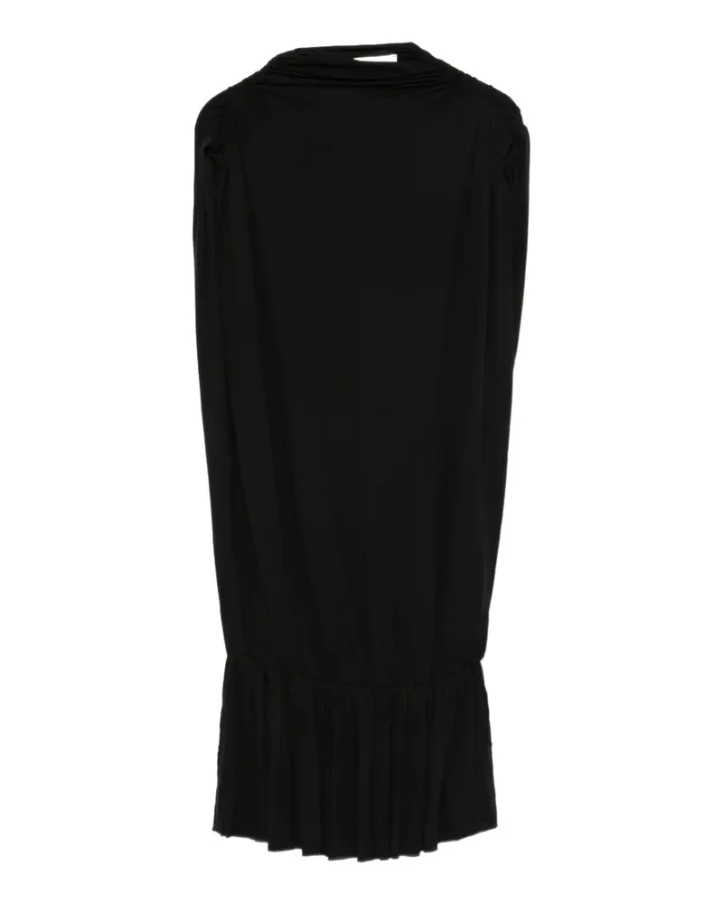 GIMAGUAS Bombi gathered ruffled mini dress - Schwarz Schwarz
