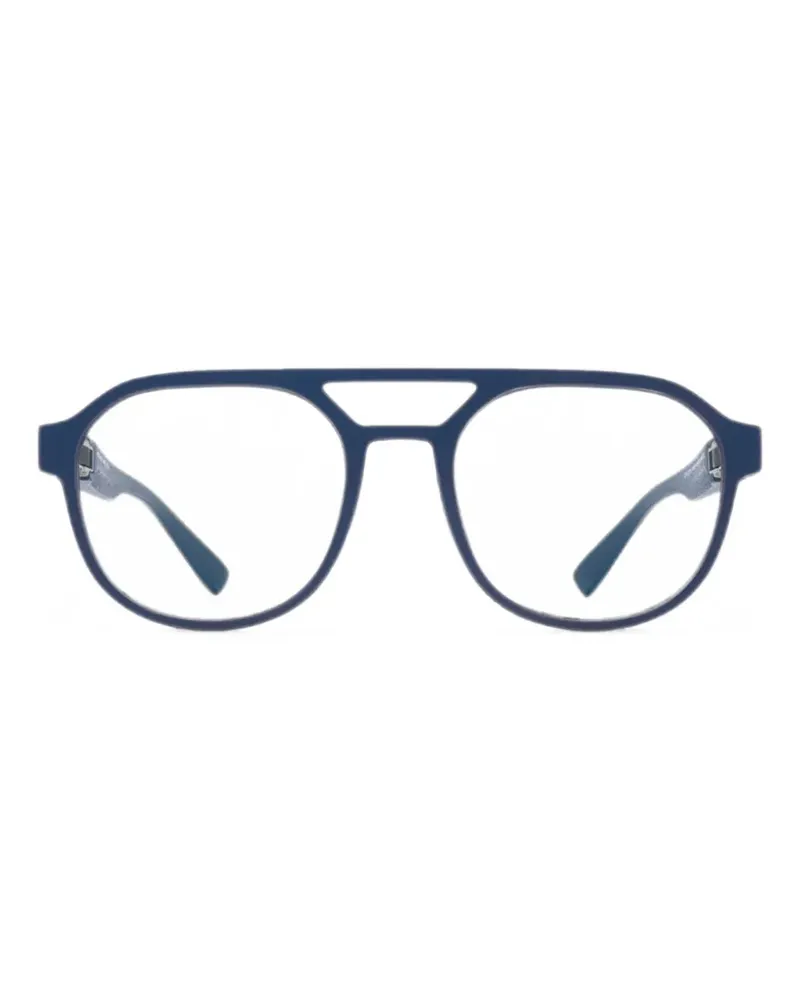Mykita Panarea Brille mit Lochstickerei - Blau Blau