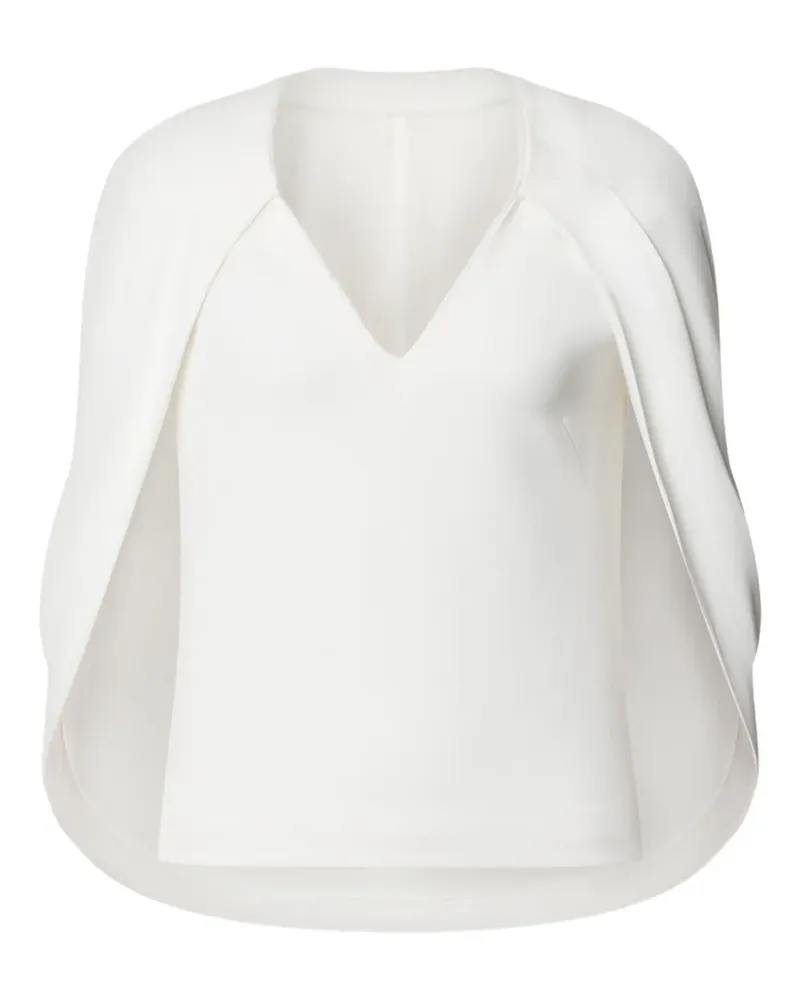 Alberta Ferretti Bluse mit V-Ausschnitt - Weiß Weiß