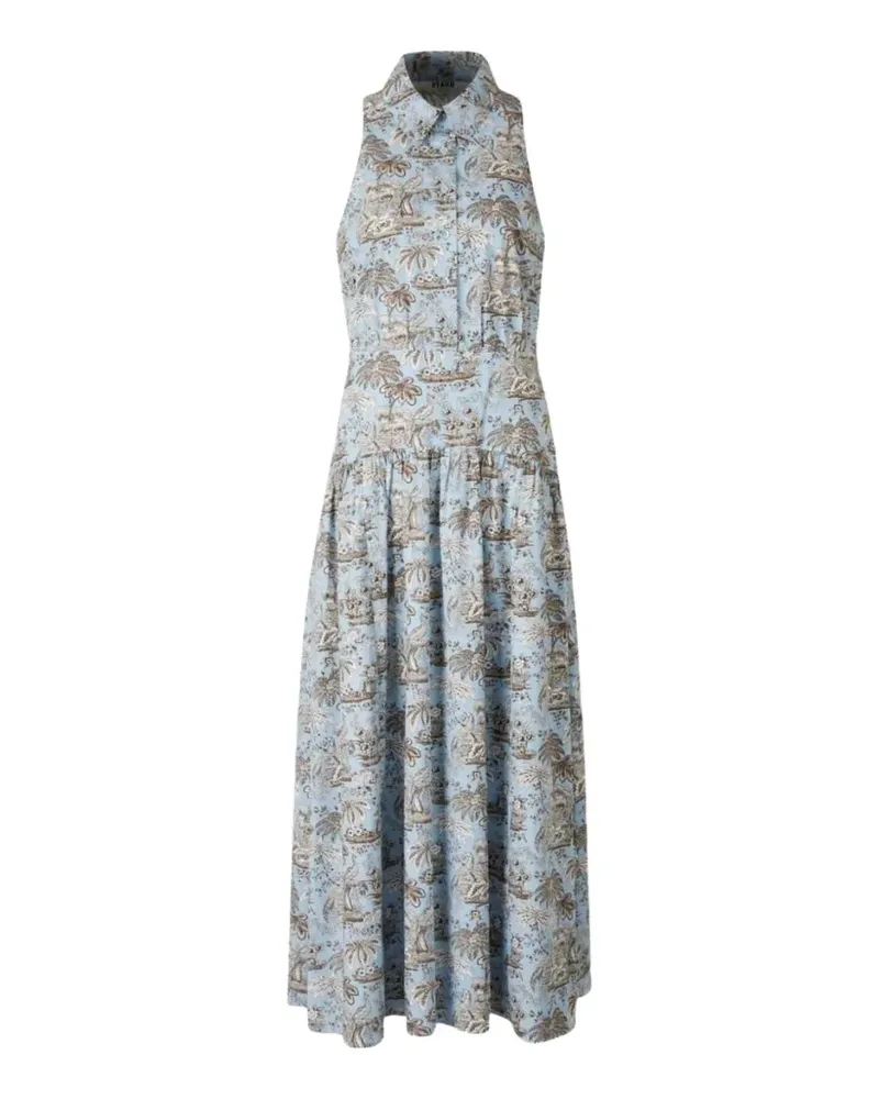STAUD Romy sleeveless shirtdress - Blau Blau