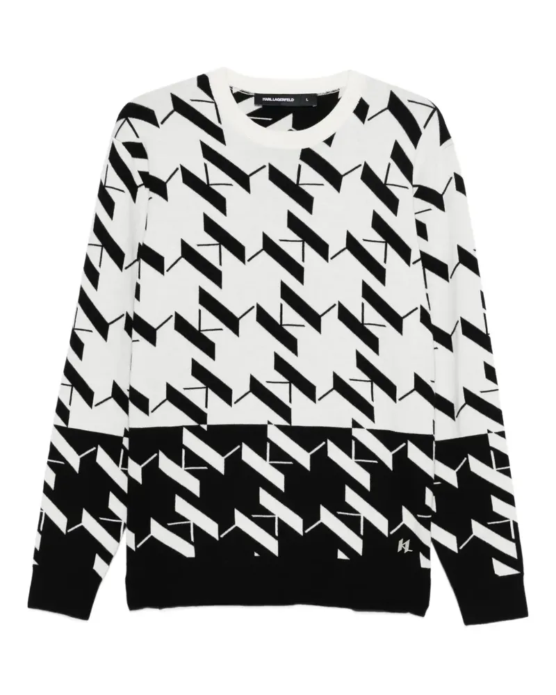 Karl Lagerfeld patterned sweater - Weiß Weiß