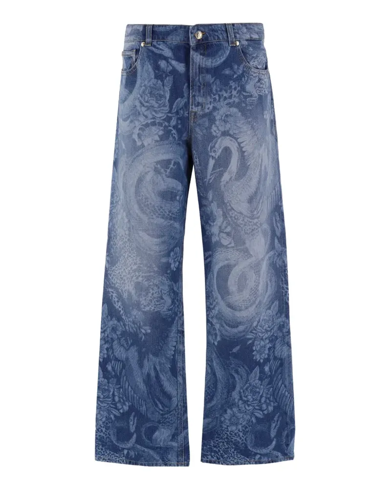 Just Cavalli Jeans mit Animal-Print - Blau Blau