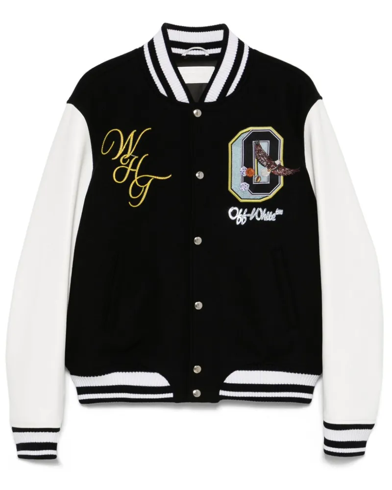 OFF-WHITE Bomberjacke mit Kristallen - Schwarz Schwarz