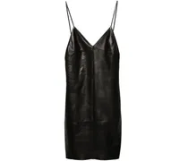 Rückenfreies Spaghettikleid - Schwarz