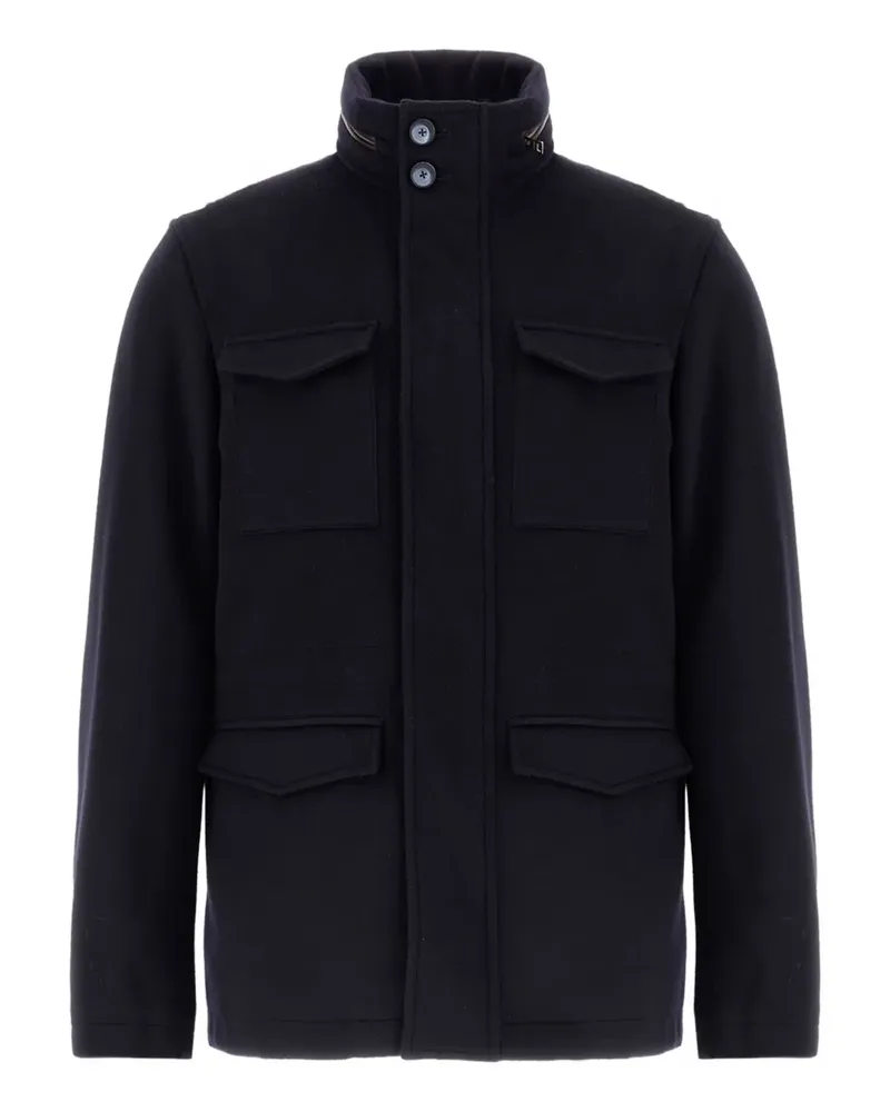 Herno Jacke mit Klappentasche - Blau Blau