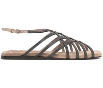 Sandalen mit überkreuzten Riemen