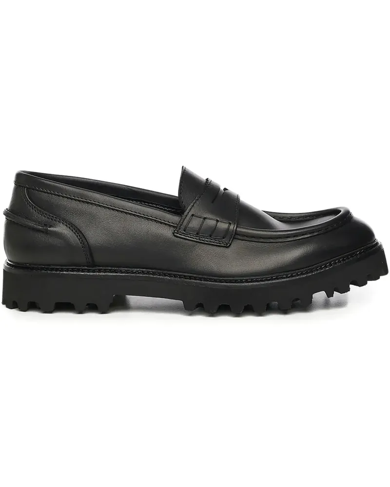 Giuliano Galiano Kobra lug-sole loafers - Schwarz Schwarz
