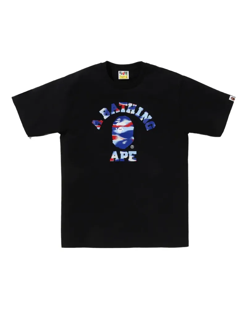 BAPE Screen Camo College T-shirt - Schwarz Schwarz