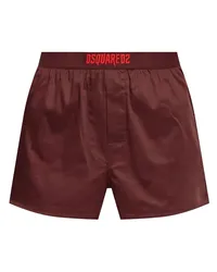 Dsquared2 Horror Boxershorts mit Logo-Stickerei Rot