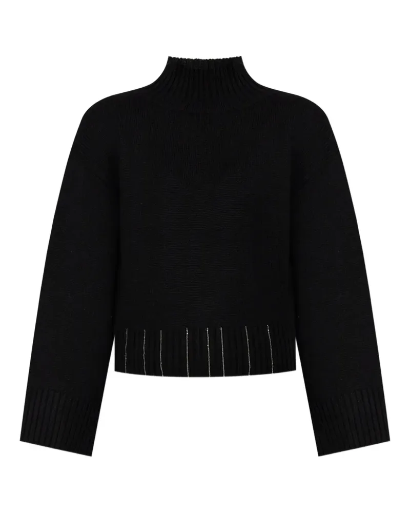 Fabiana Filippi Pullover mit Monili-Verzierung - Schwarz Schwarz