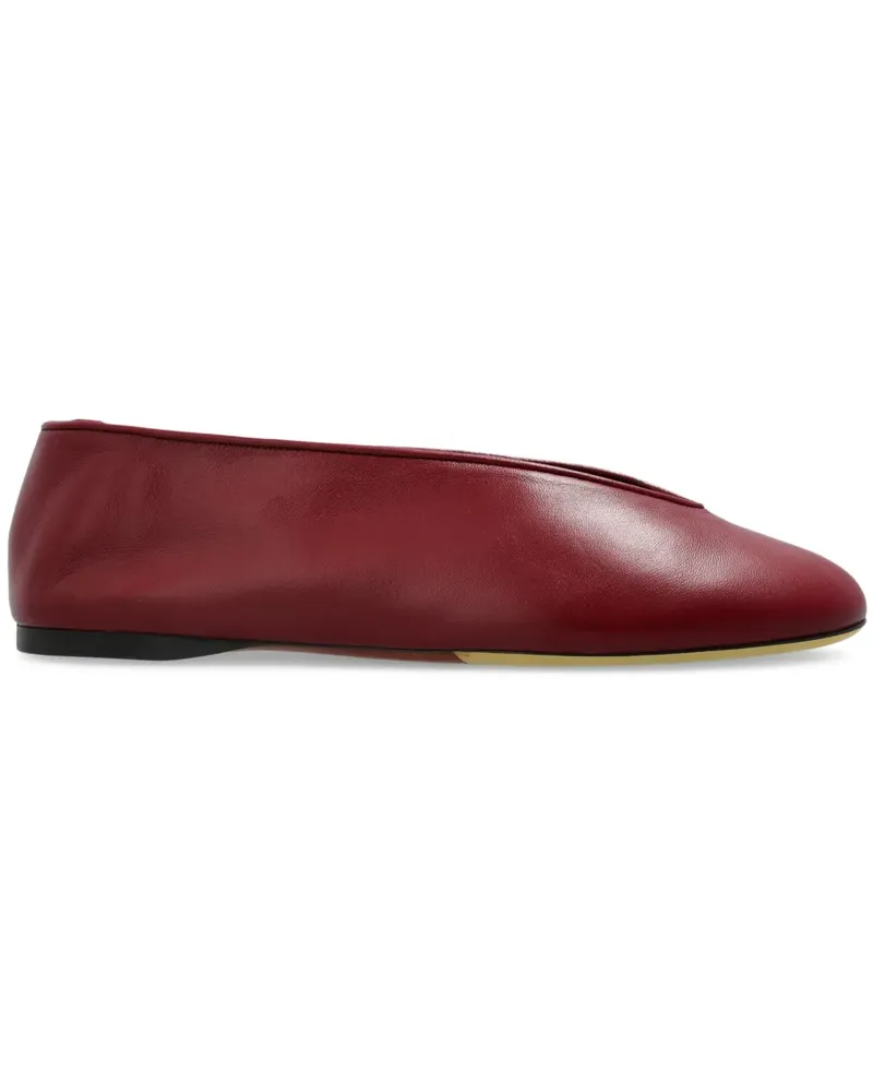 Moschino Ballerinas aus Leder - Rot Rot