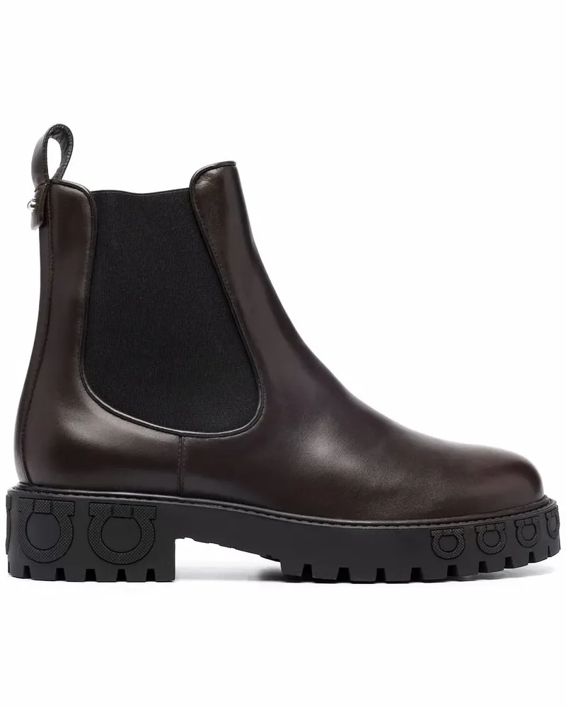 Ferragamo Gancini Stiefeletten - Braun Braun