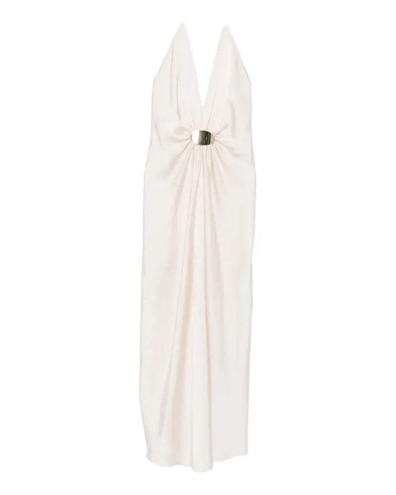 Simona Corsellini V-neck maxi dress - Nude Nude