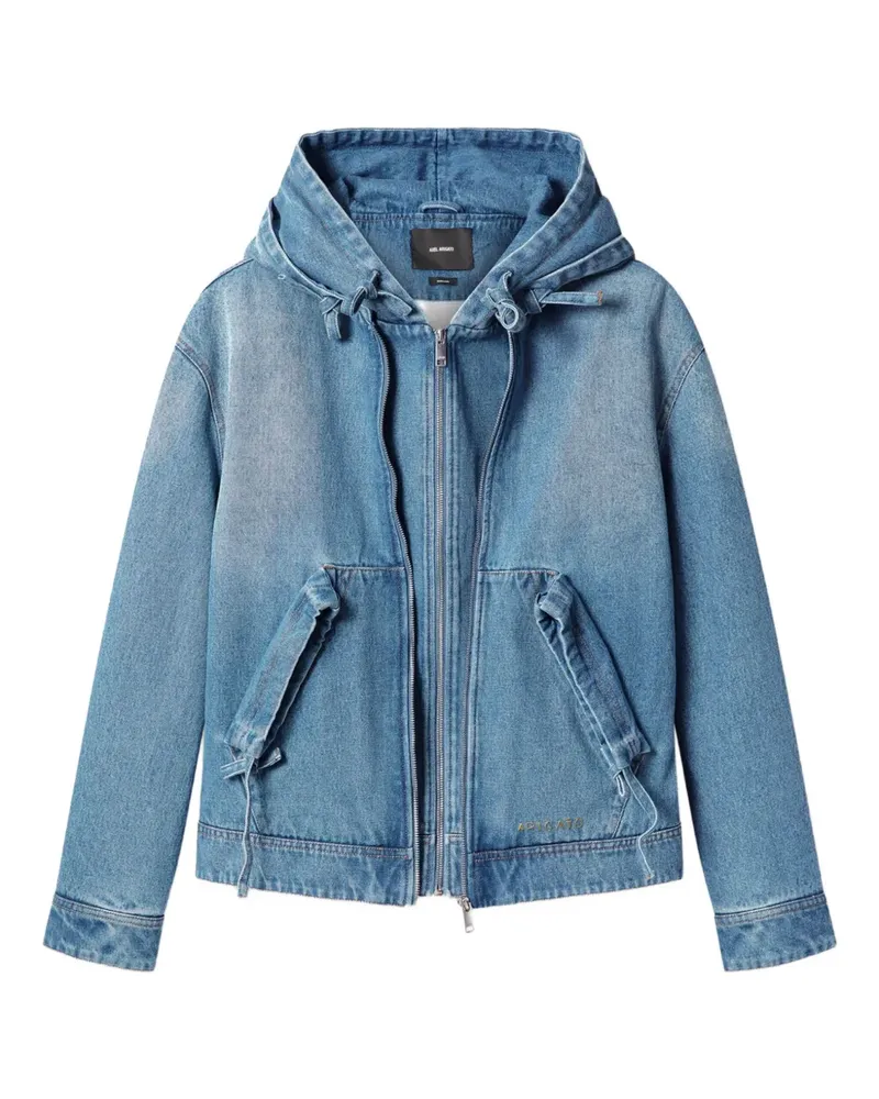 Axel Arigato Jeansjacke mit Kapuze - Blau Blau