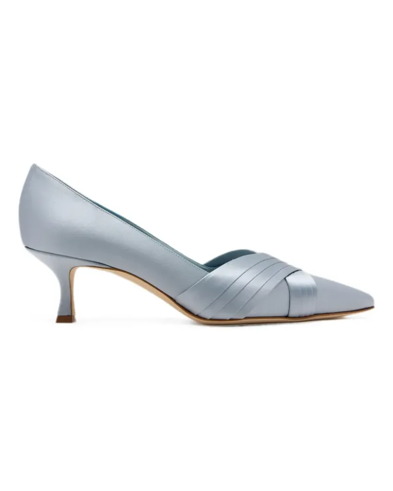 Manolo Blahnik Vieralo Pumps mit spitzer Kappe - Blau Blau