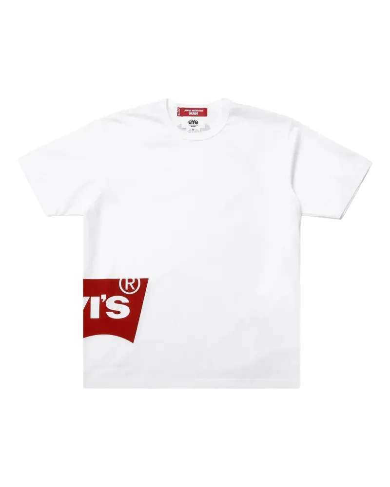 Comme des Garçons x Levi's T-Shirt mit Logo-Print - Weiß Weiß