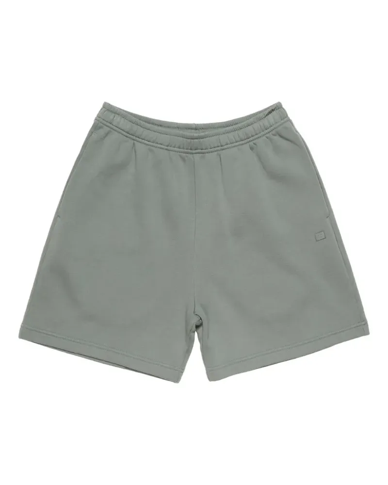 Acne Studios Shorts mit Logo-Patch - Grün Grün