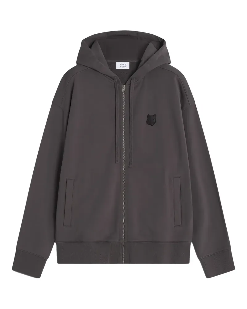Kitsuné Kapuzenjacke mit Logo-Patch - Grau Grau
