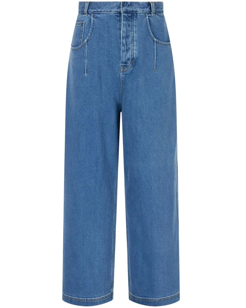 STUDIO TOMBOY Jeans mit aufgesetzter Tasche - Blau Blau