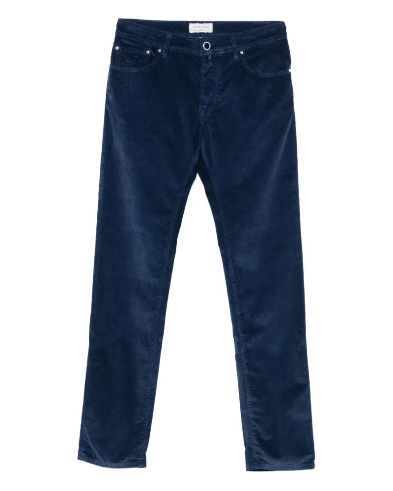 Jacob Cohën Bard Hose aus Cord - Blau Blau