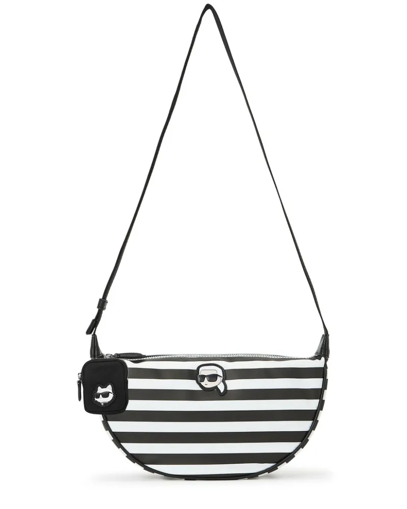 Karl Lagerfeld Kleine Ikon Schultertasche - Schwarz Schwarz