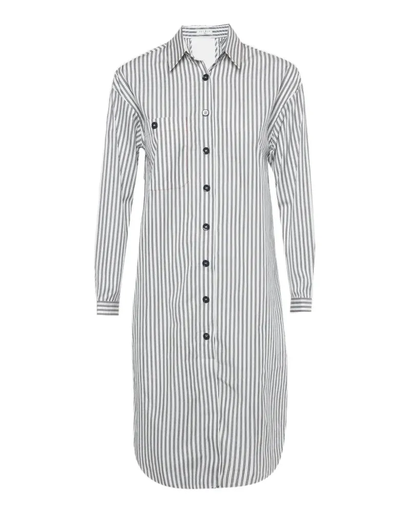 Sandro Gestreiftes Kleid - Weiß Weiß