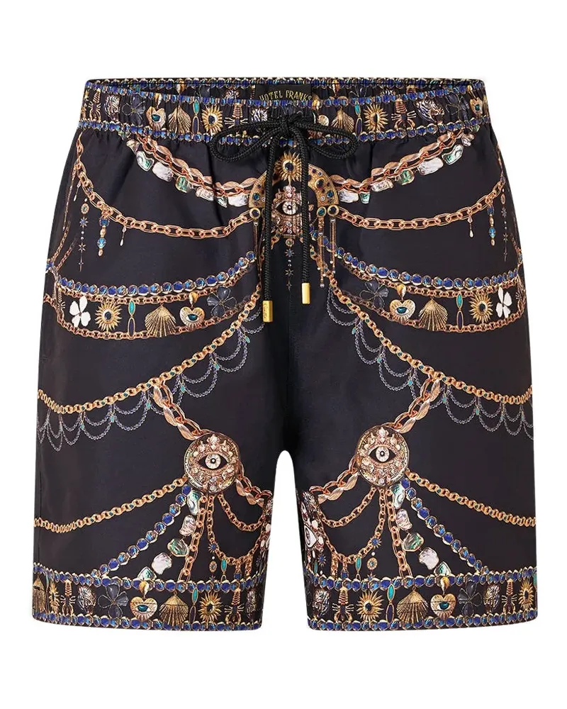 Camilla Amulets And Alchemy board swim shorts - Schwarz Schwarz
