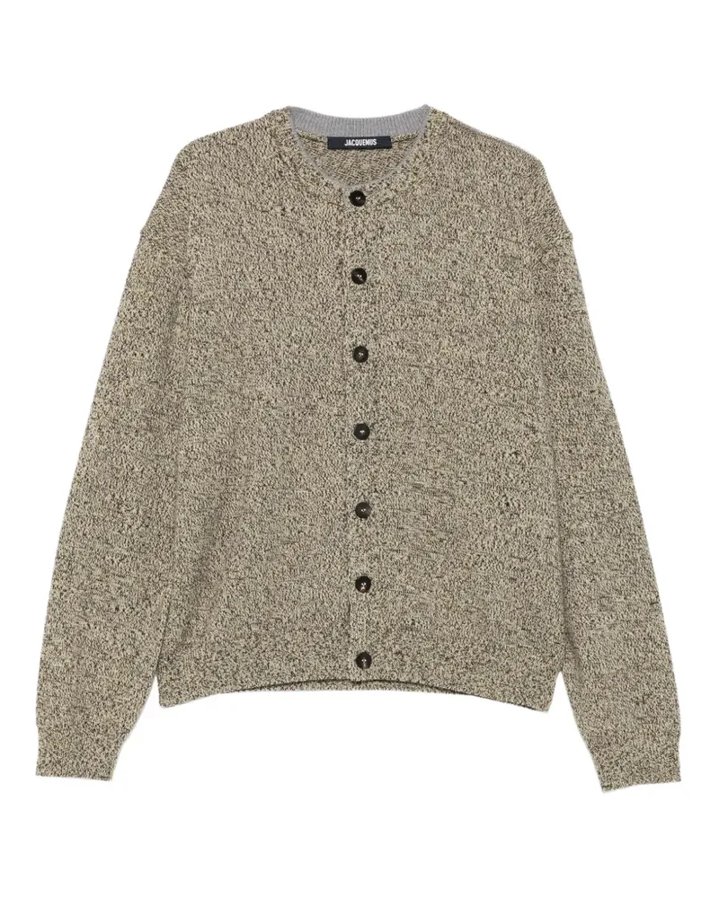 Jacquemus Cardigan mit Intarsien-Logo - Nude Nude