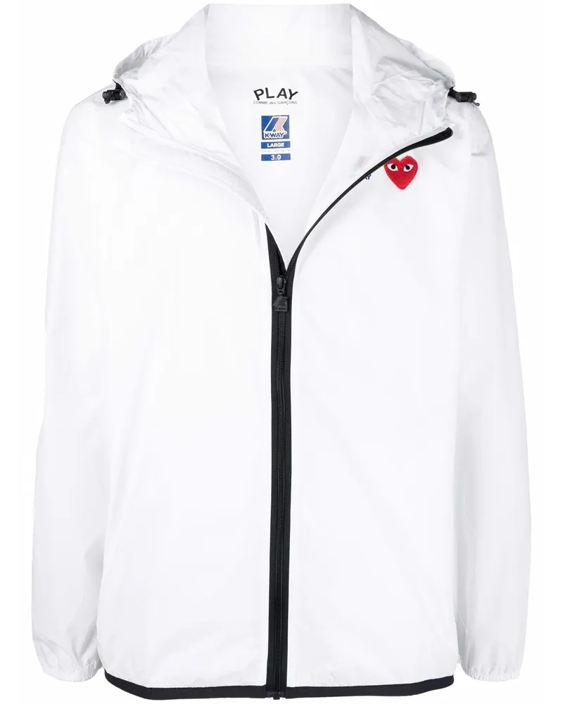 Comme des Garçons x K-Way Kapuzenjacke - Weiß Weiß
