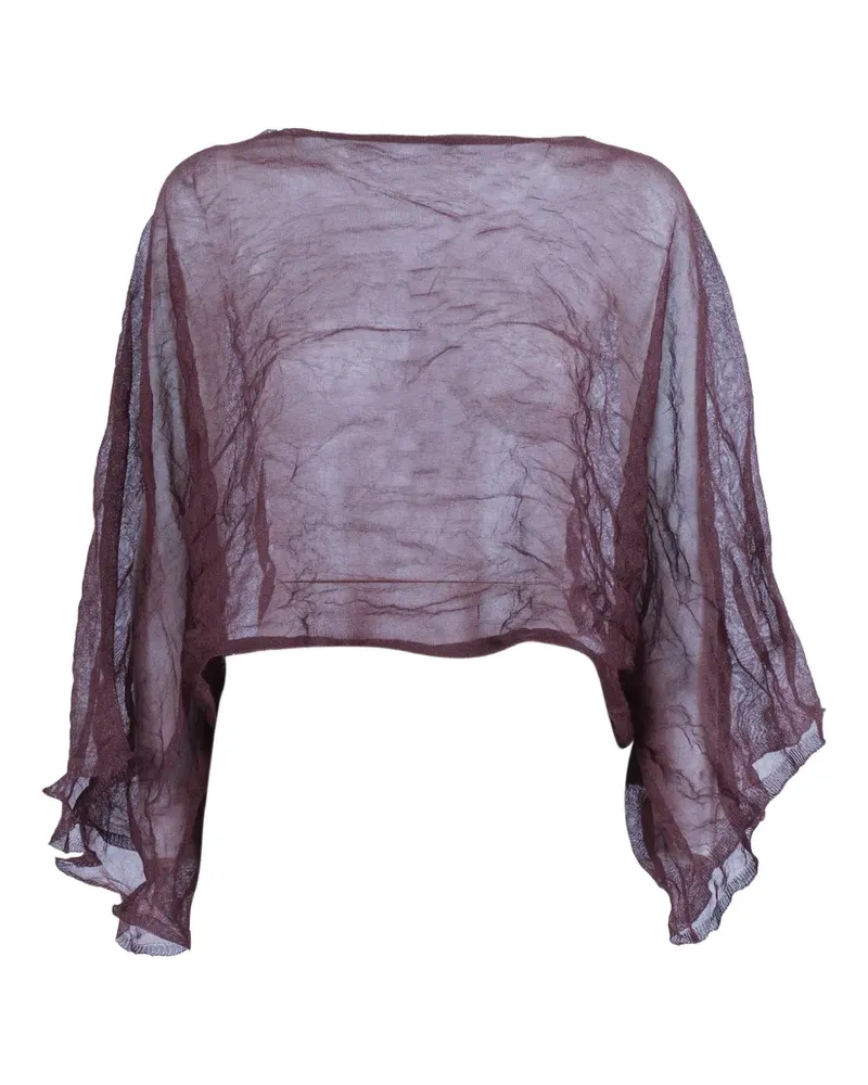 Antonelli Firenze crinkled-effect metallic-thread blouse - Violett Violett