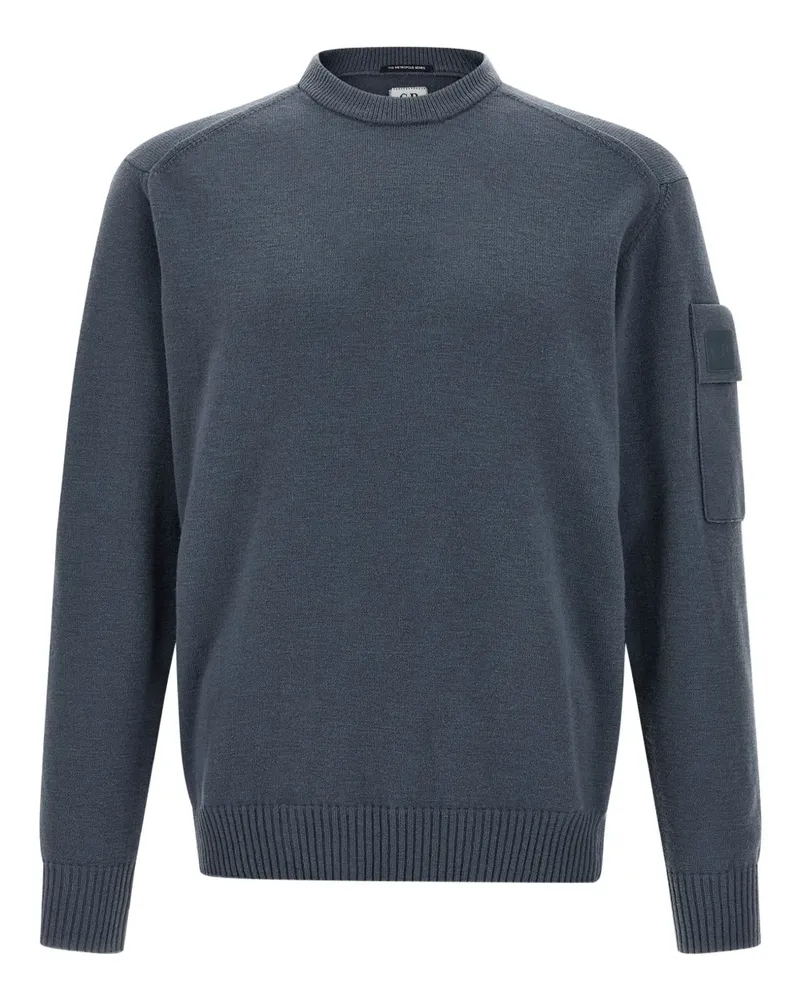 C.P. Company Pullover mit aufgesetzter Tasche - Blau Blau