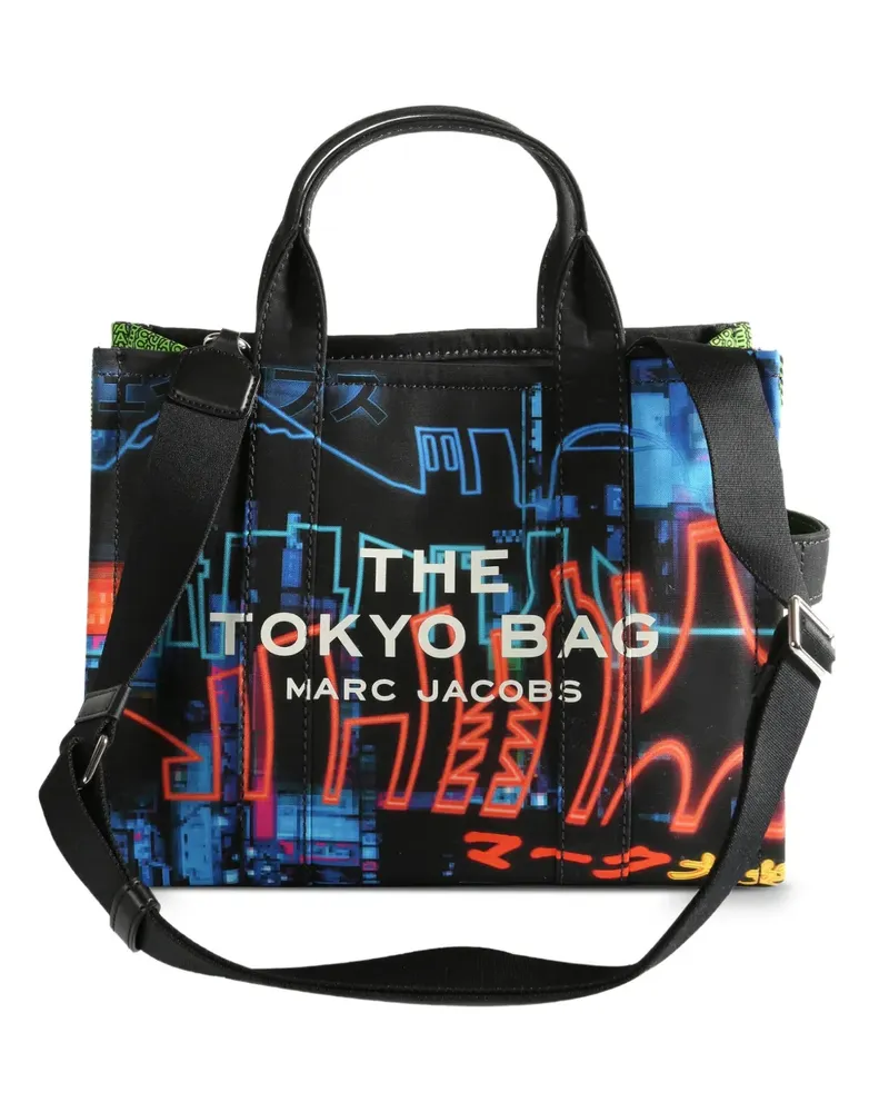 Marc Jacobs printed top handle tote bag - Schwarz Schwarz