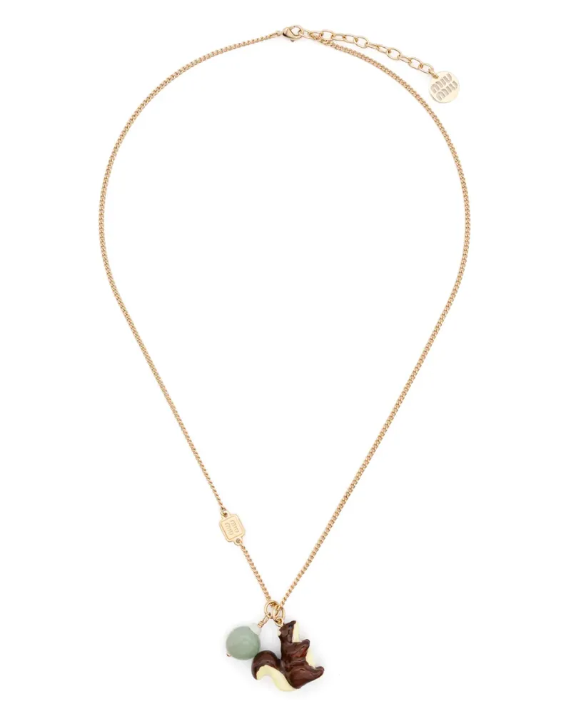 Miu Miu Halskette mit Anhänger - Gold Gold