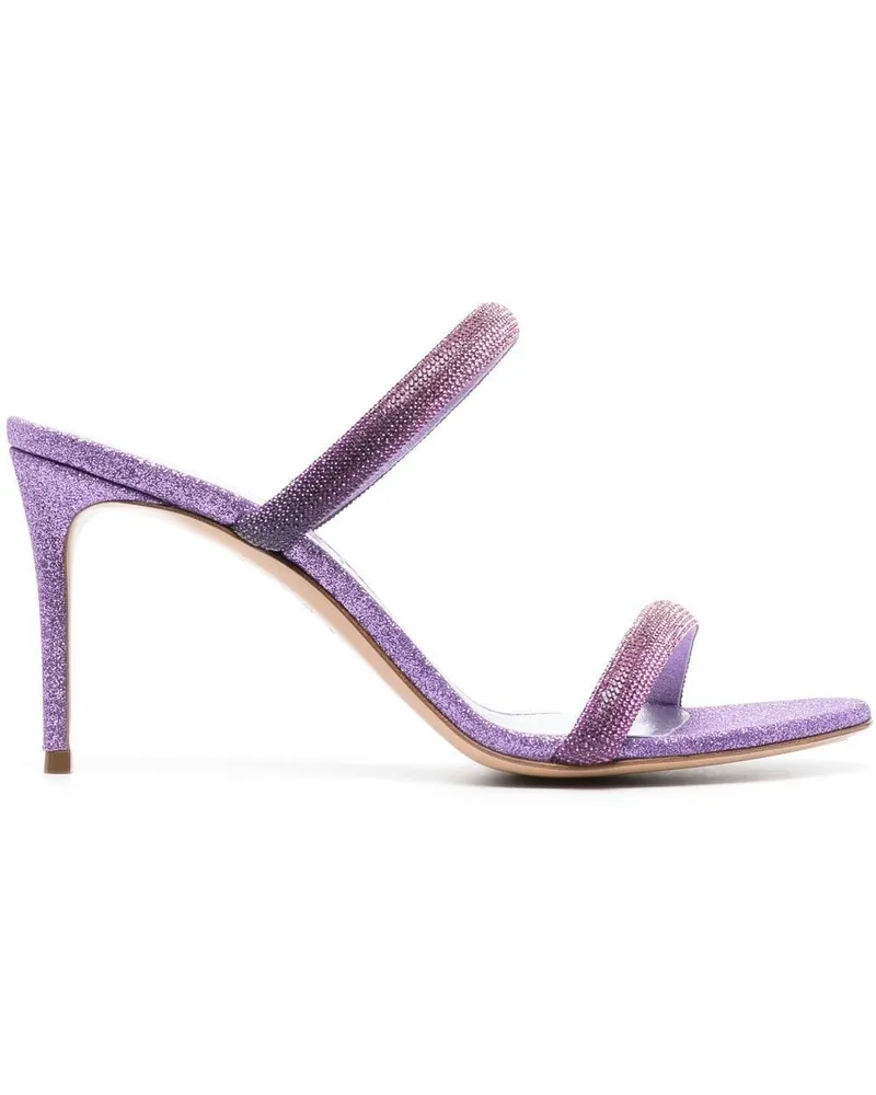 Casadei Julia Hollywood Mules mit Glitter 90mm - Violett Violett