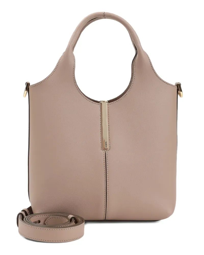 TOD'S leather tote bag - Nude Nude