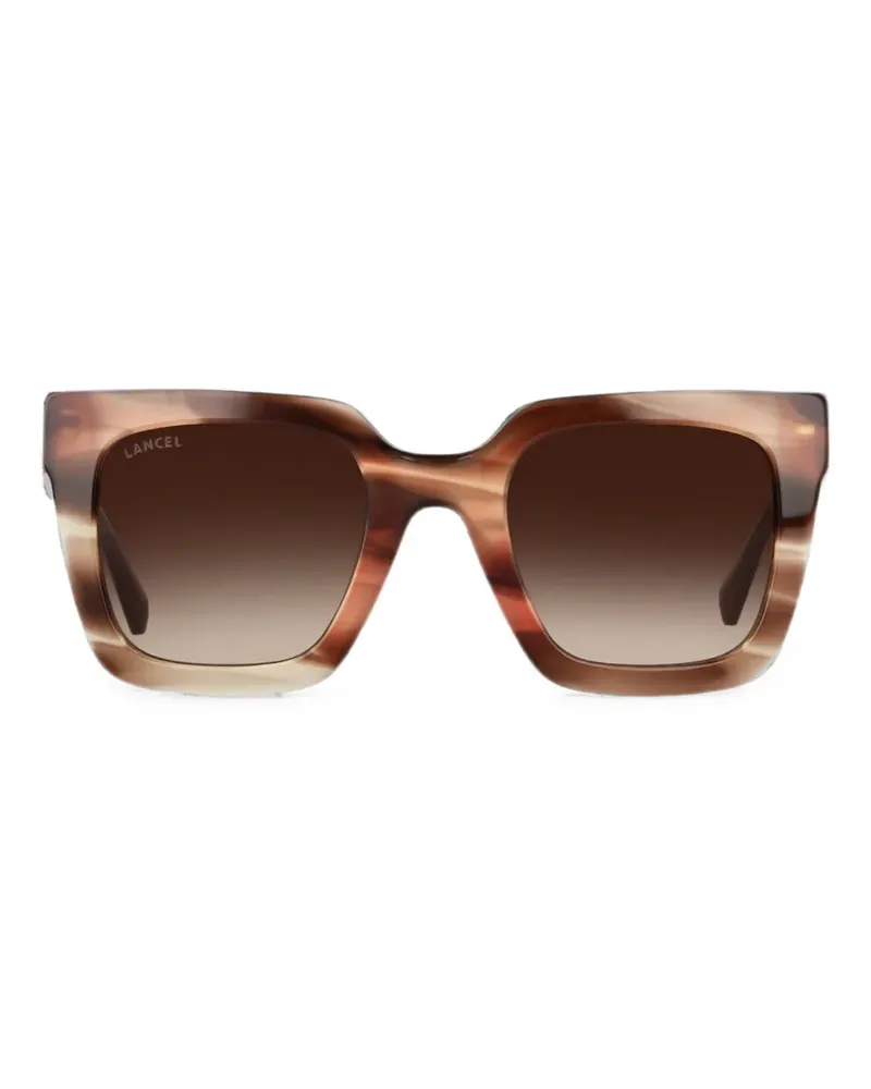 Lancel Louison Sonnenbrille mit eckigem Gestell - Braun Braun