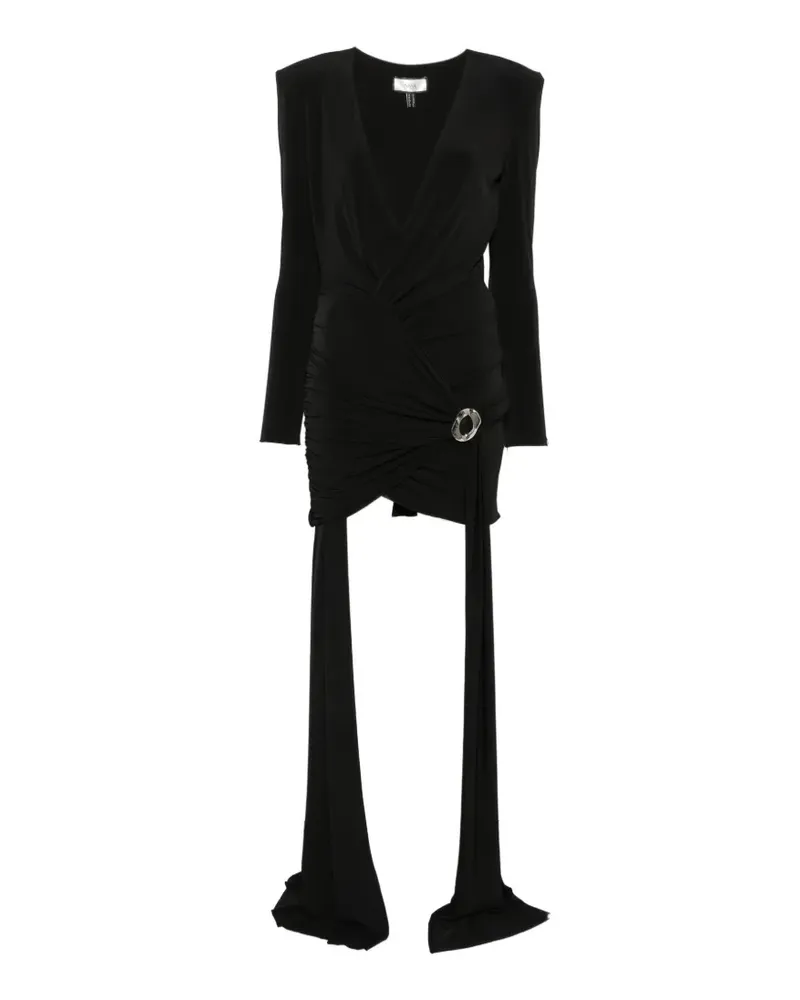 NISSA Gerafftes Kleid mit drapiertem Detail - Schwarz Schwarz