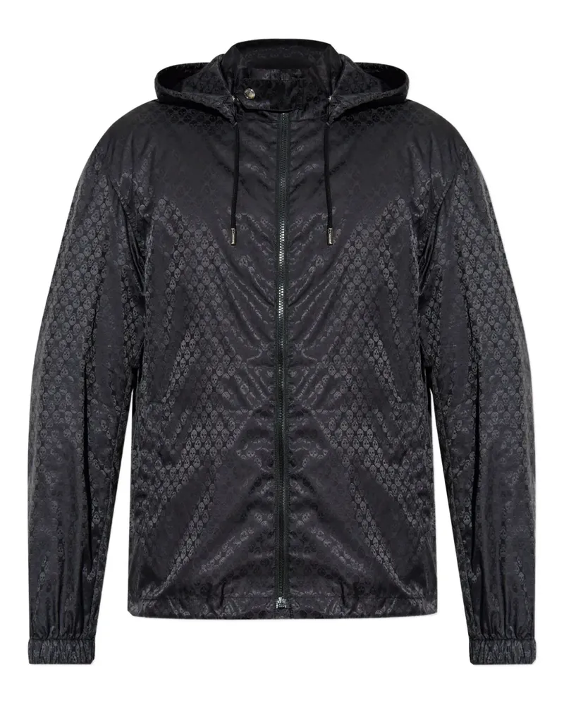 Alexander McQueen Jacke mit Kapuze - Schwarz Schwarz