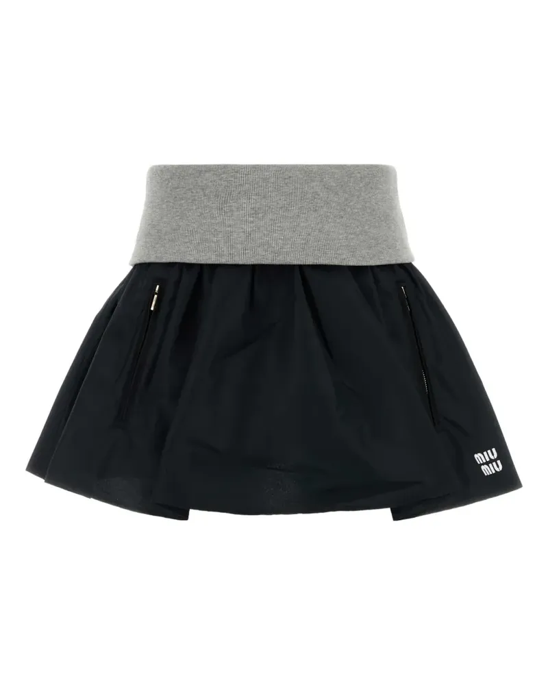 Miu Miu contrasting-edge skirt - Schwarz Schwarz