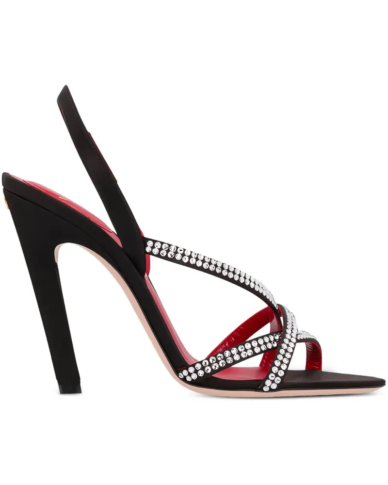 Valentino Garavani Dans Le Foyer Slingback-Sandalen mit Kristallen 105mm - Schwarz Schwarz