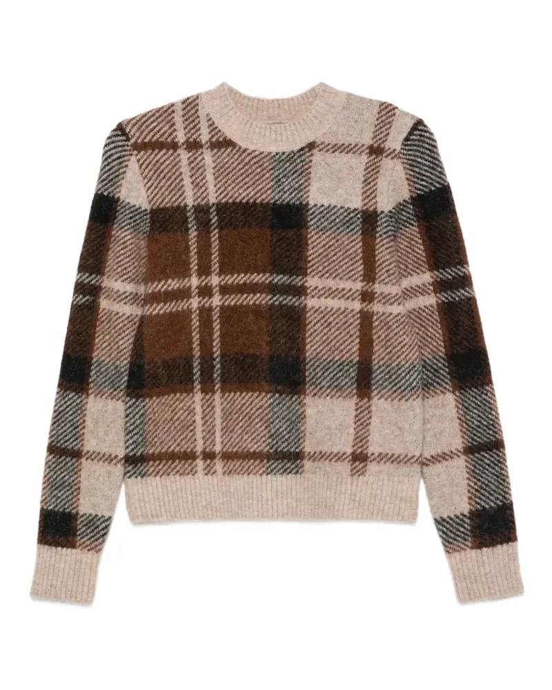 Barbour Glendyn tartan-check sweater - Nude Nude
