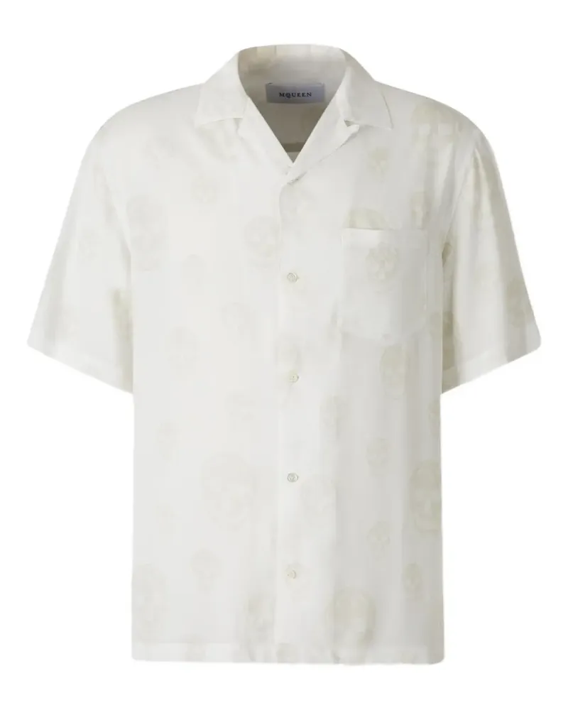 Alexander McQueen skull-print shirt - Weiß Weiß