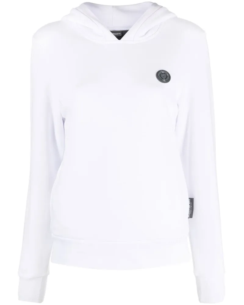 Philipp Plein Hoodie mit Logo-Print - Weiß Weiß