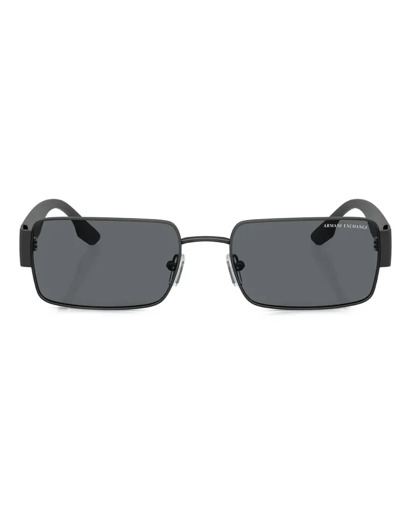 Armani Exchange Sonnenbrille mit eckigem Gestell - Schwarz Schwarz