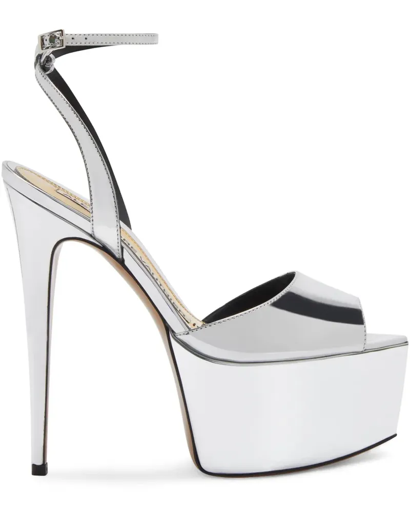 Alexandre Vauthier Sandalen im Metallic-Look - Silber Silber