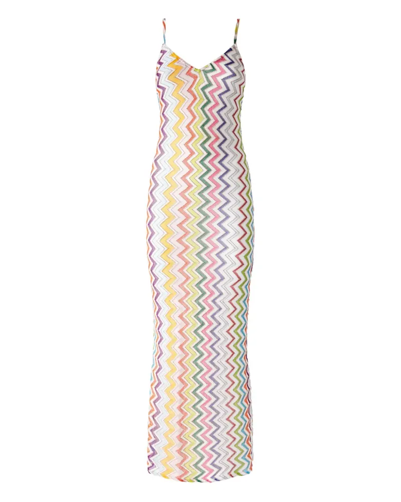 Missoni Kleid mit Zickzackmuster - Weiß Weiß