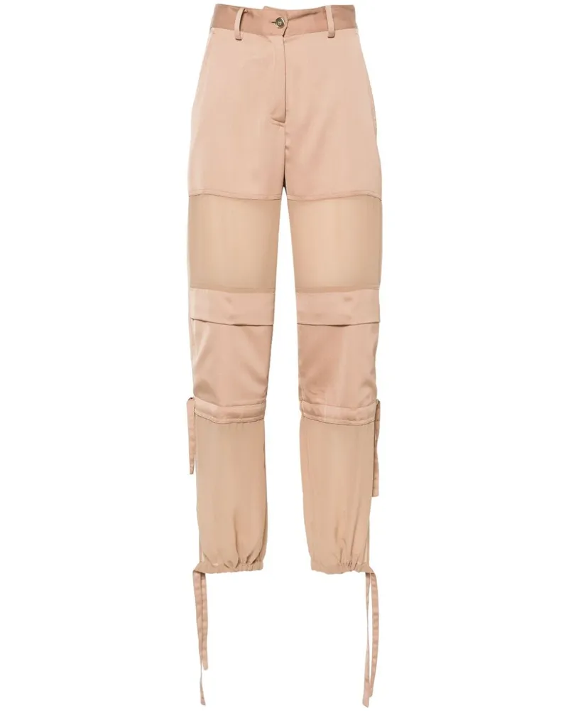 Pinko Cargohose mit weitem Bein - Braun Braun