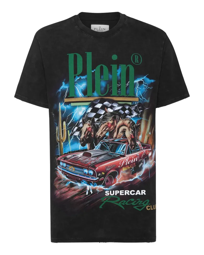 Philipp Plein Racing Club T-Shirt - Schwarz Schwarz